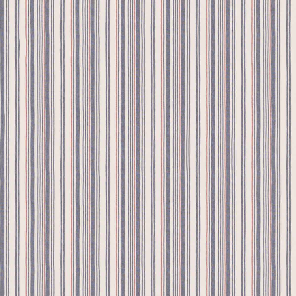 Fd814g1030 Spinnaker Stripe Indigo Red Mulberry Fabric