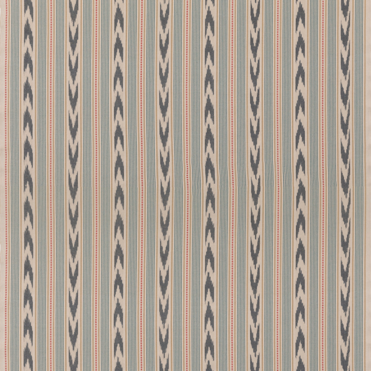 Newport Stripe - Blue/Red - FD821.G103.0 - Mulberry Fabric