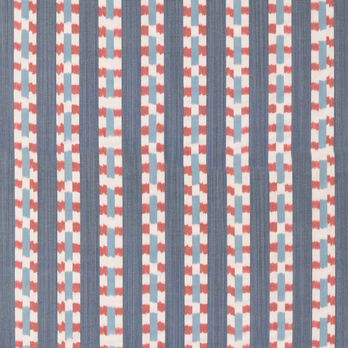 Fd822g1030 Wayfarer Stripe Blue Red Mulberry Fabric - MULBERRY Fabric