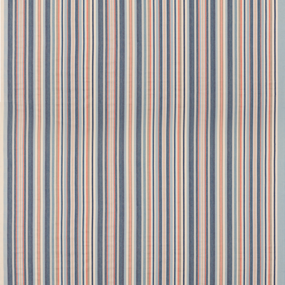 Medford Stripe - Blue/Rust - FD823.G103.0 - Mulberry Fabric