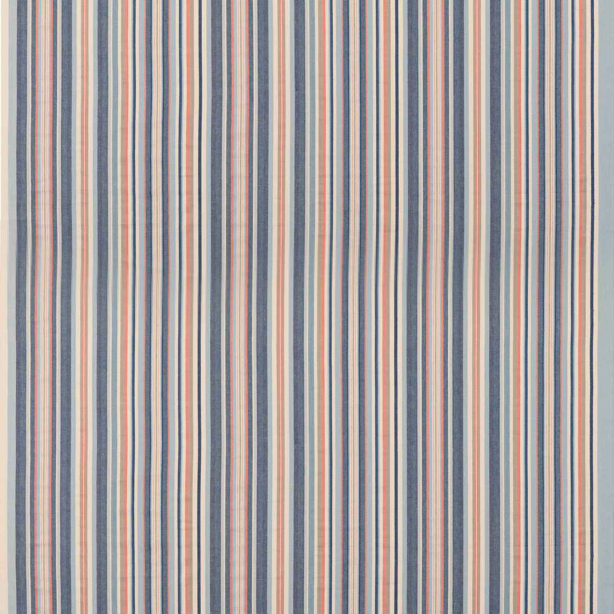Fd823g1030 Medford Stripe Blue Rust Mulberry Fabric - MULBERRY Fabric