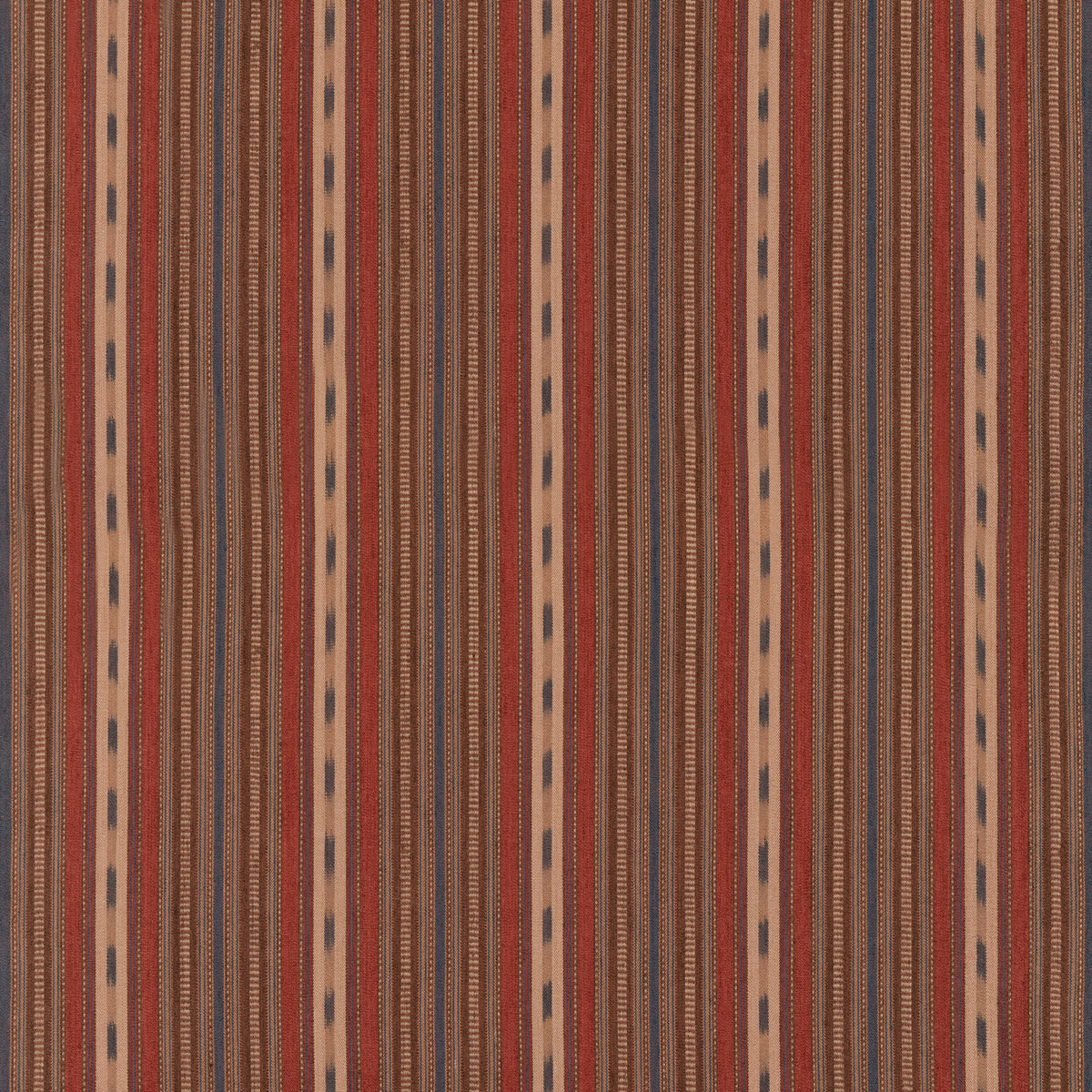 Stony Stripe - Rust/Blue - FD825.P104.0 - Mulberry Fabric
