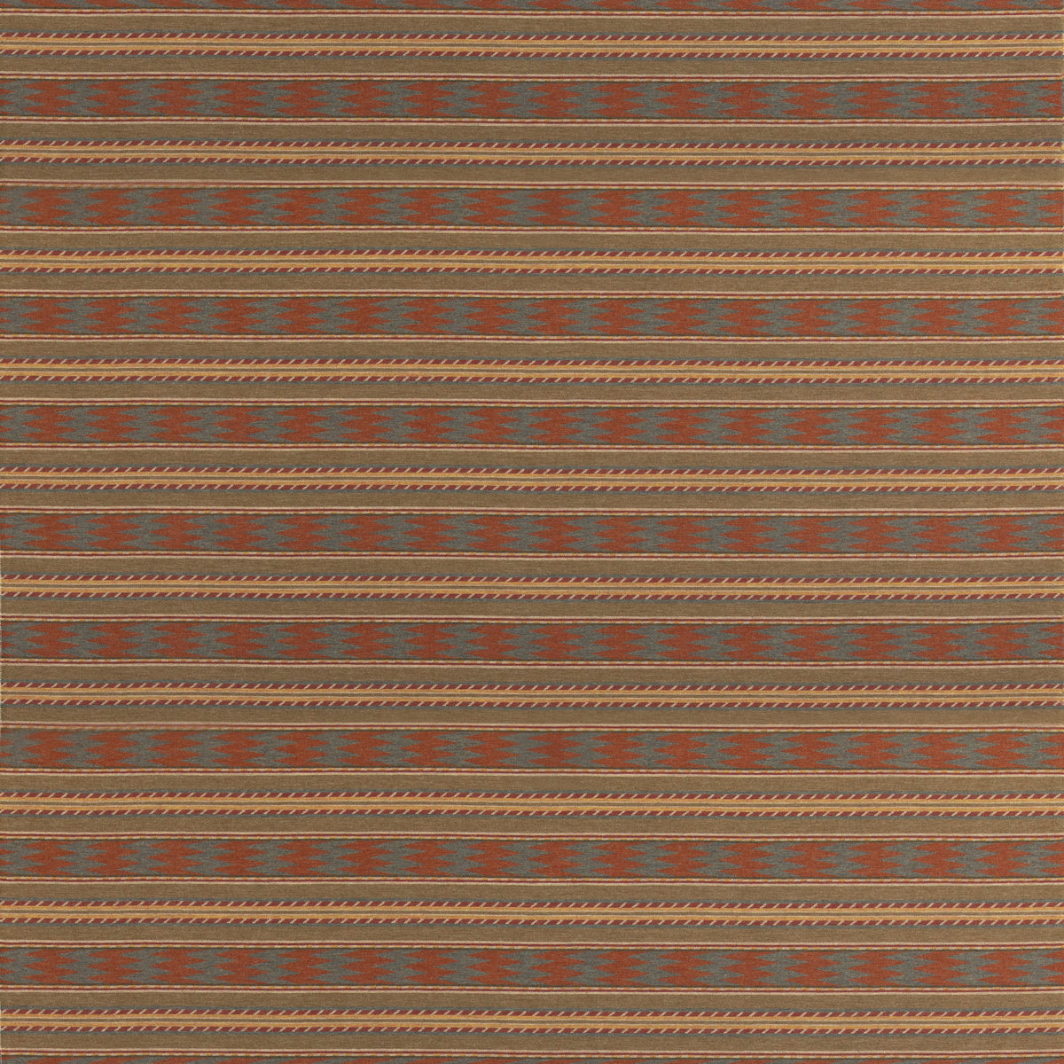 Inveraray - Russet/Teal - FD837.V158.0 - Mulberry Fabric