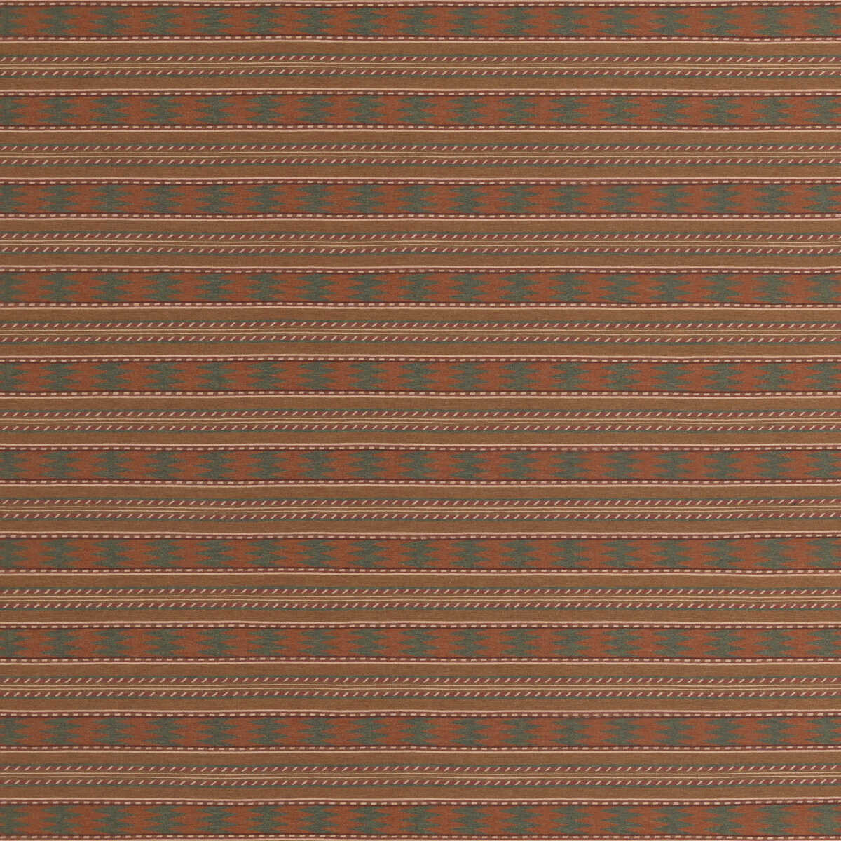 Inveraray - Russet/Green - MULBERRY Fabric