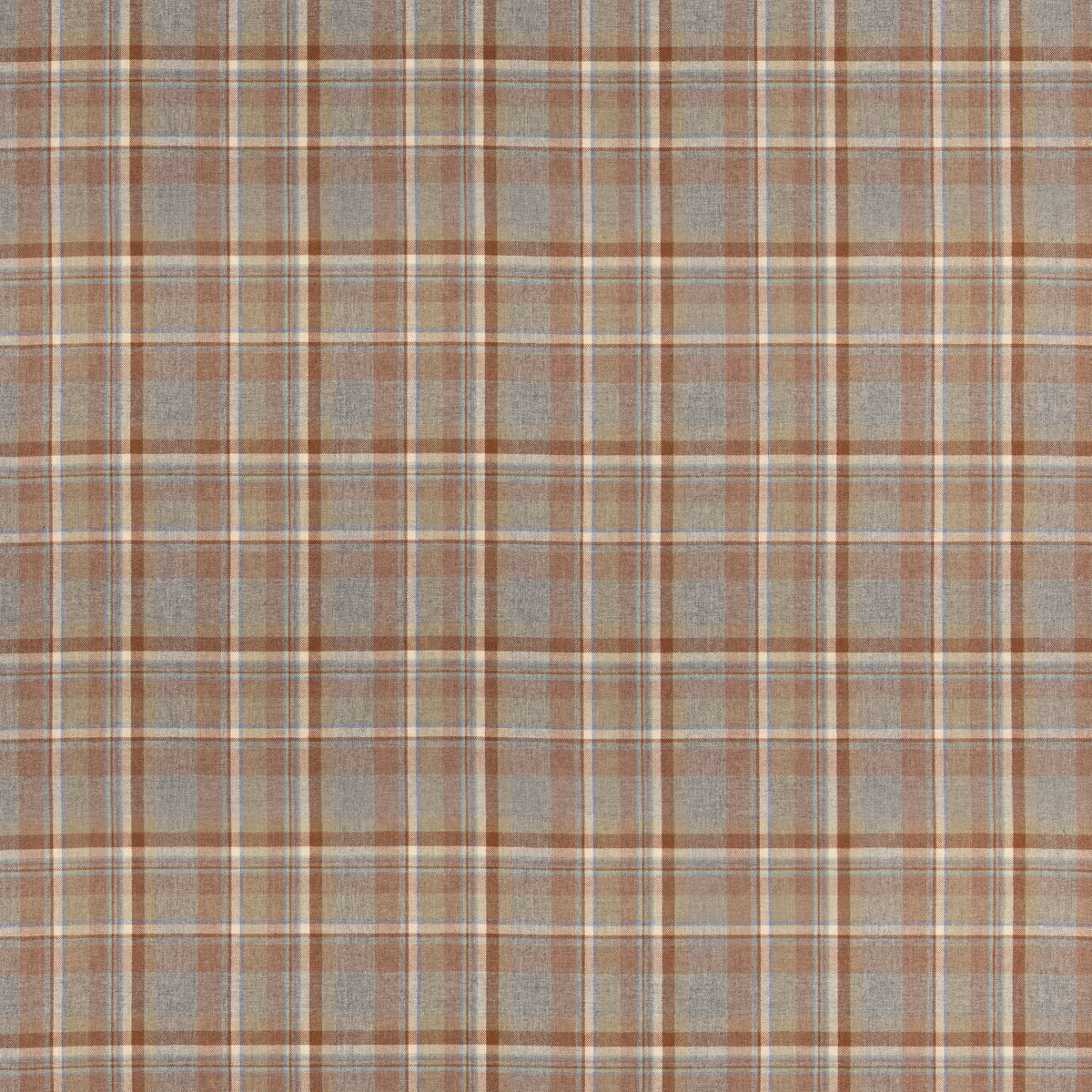 Lindisfarne Plaid - Fawn/Aqua - FD838.L33.0 - Mulberry Fabric - Mulberry Fabric