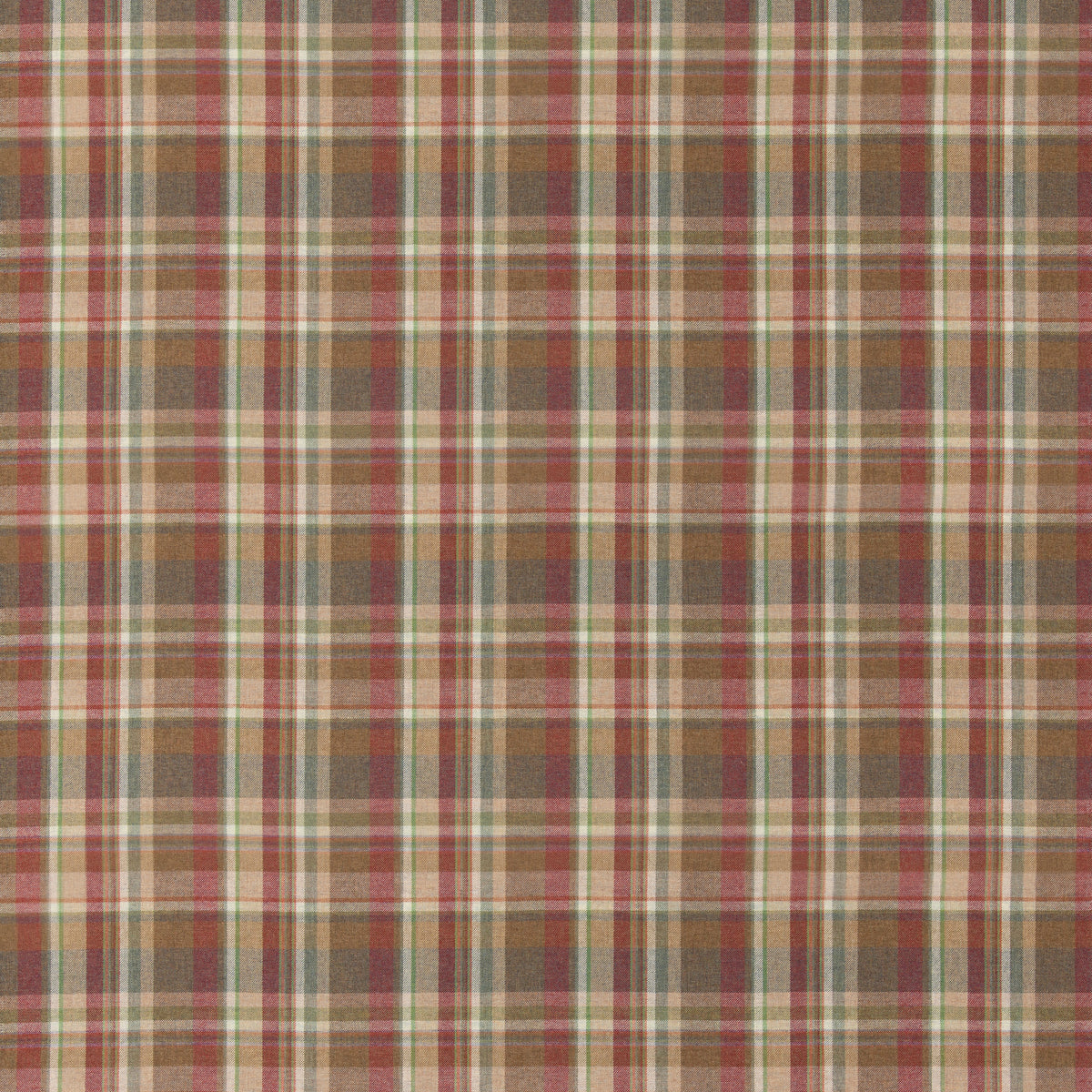 Lindisfarne Plaid - Red/Gold - FD838.V102.0 - Mulberry Fabric