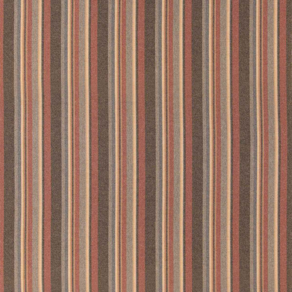 Fd839v1720 Lindisfarne Stripe Russet Slate Mulberry Fabric