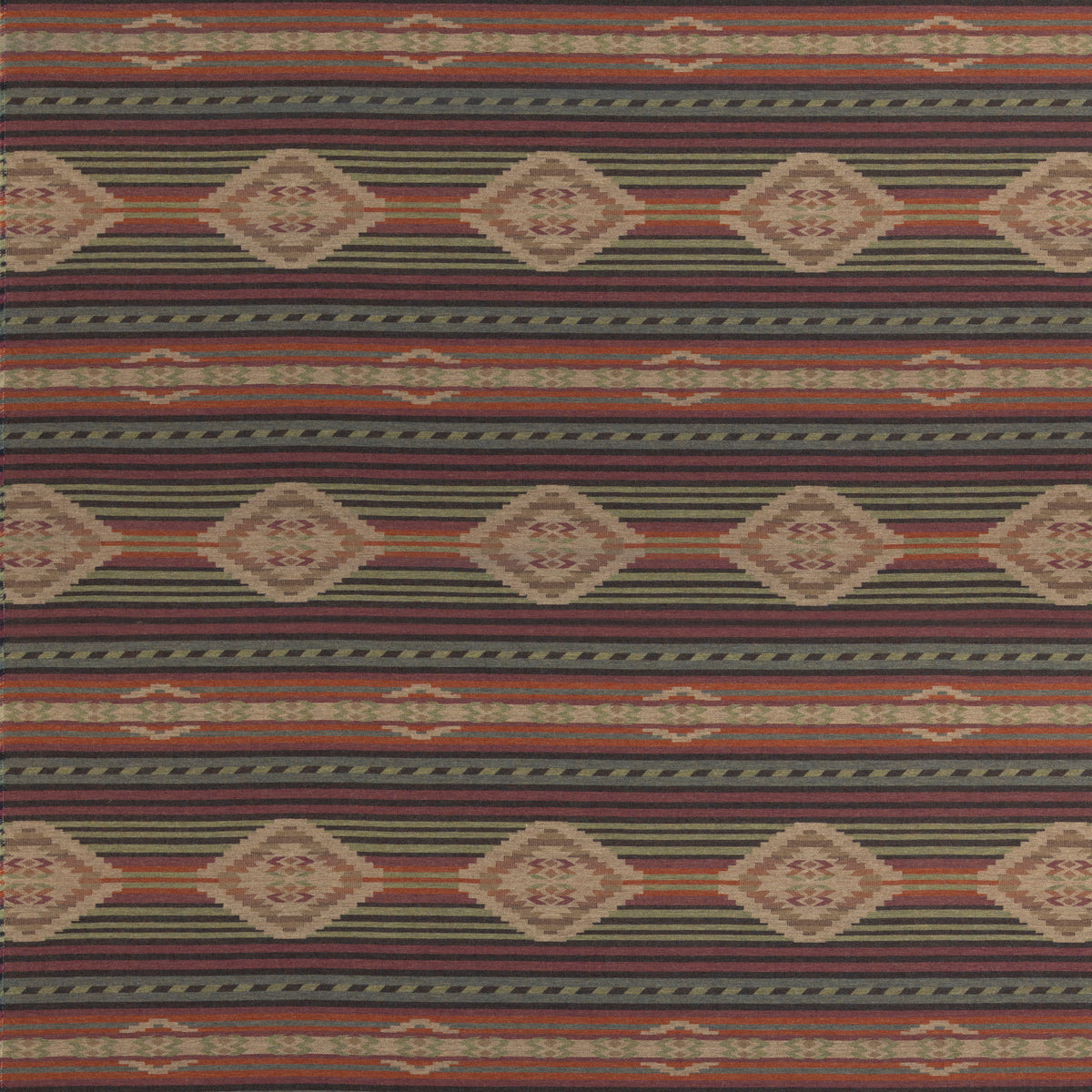 Harlech - Plum/Green - FD840.H58.0 - Mulberry Fabric - Mulberry Fabric