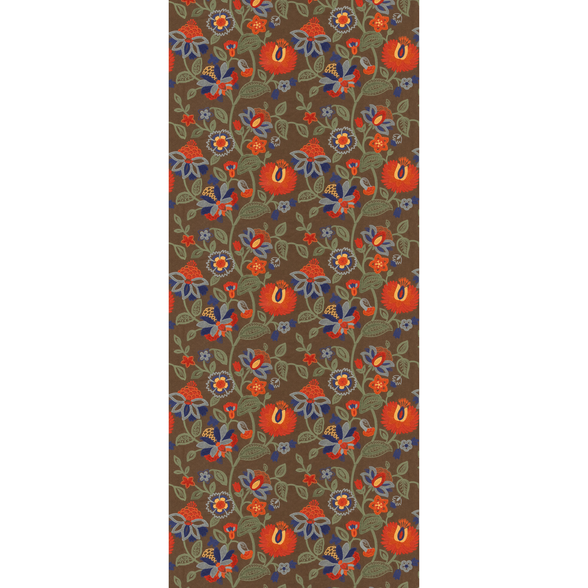 Gorton - Red/Teal - Mulberry Fabric