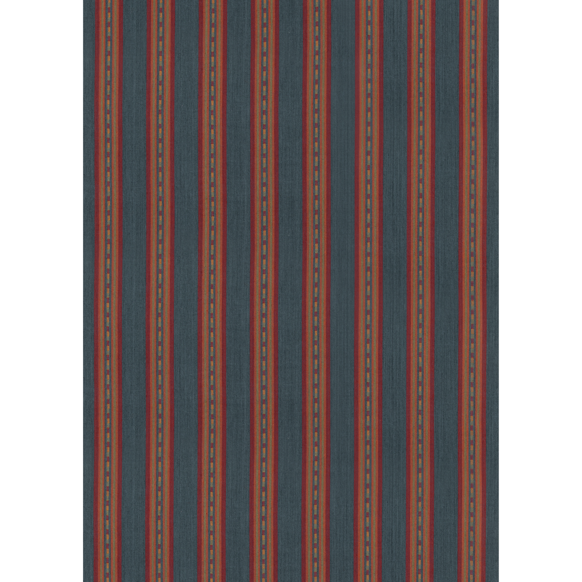 Country Stripe - Teal - Mulberry Fabric