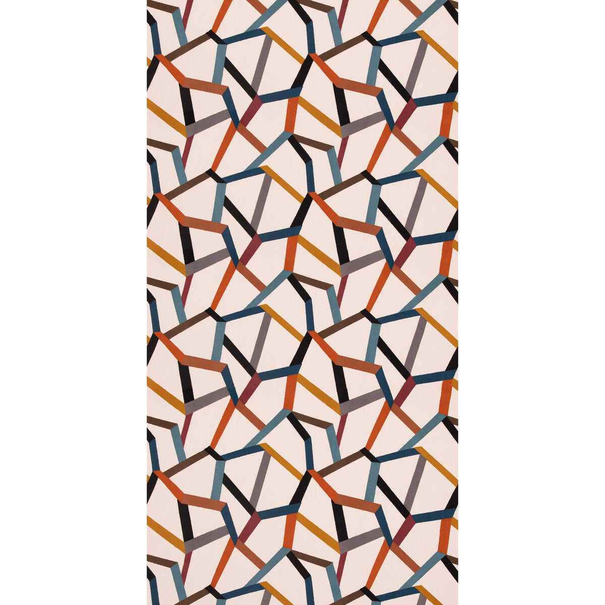 Fd848r500 Beltane Teal Spice Mulberry Fabric - MULBERRY Fabric