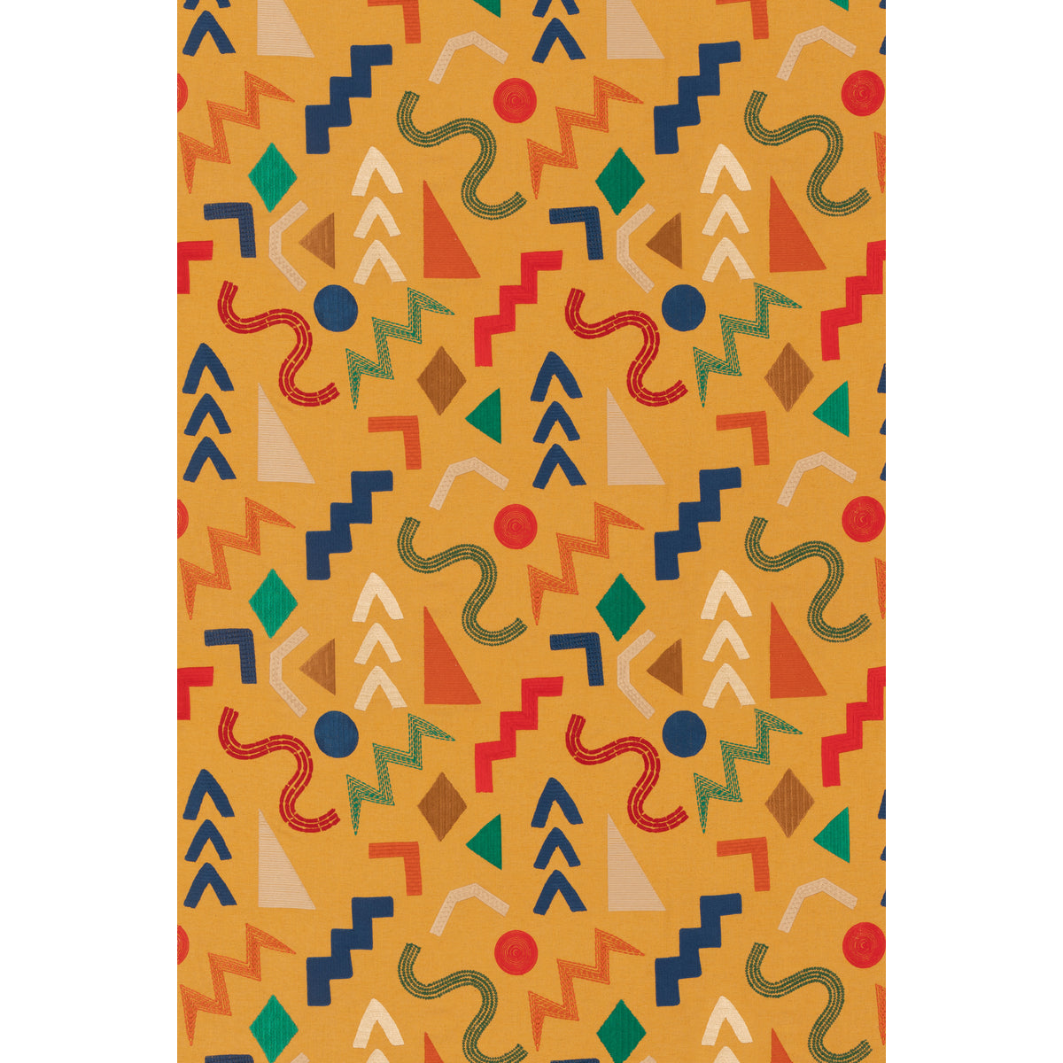 Summer Fireworks - Ochre - FD858.T128.0 - Mulberry Fabric - Mulberry Fabric
