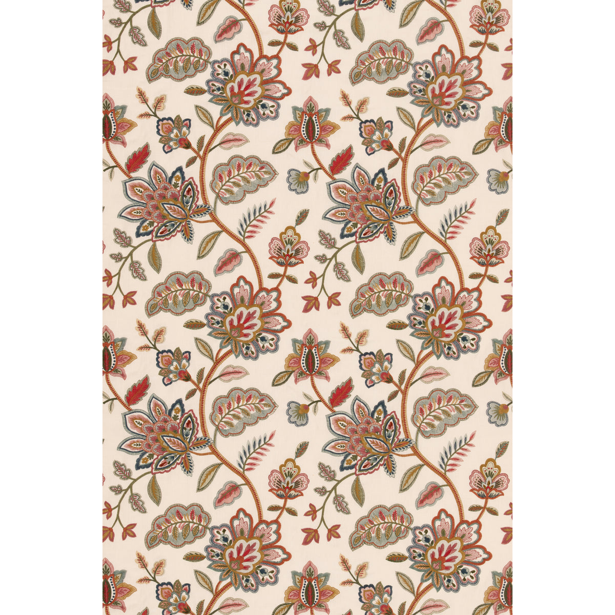 Elmswood - Red/Green - FD865.V90.0 - Mulberry Fabric - Mulberry Fabric