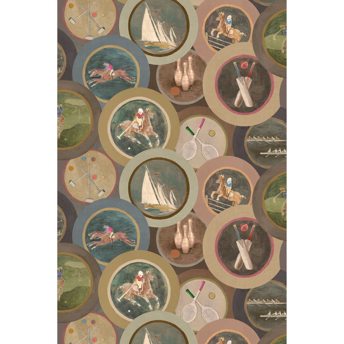 Sporting Life - Woodsmoke - MULBERRY Wallpaper