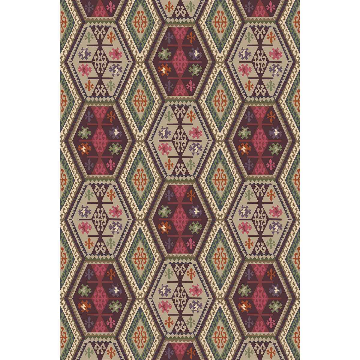 Fg098v540 Buckland Red Plum Mulberry Wallpaper - MULBERRY Wallpaper
