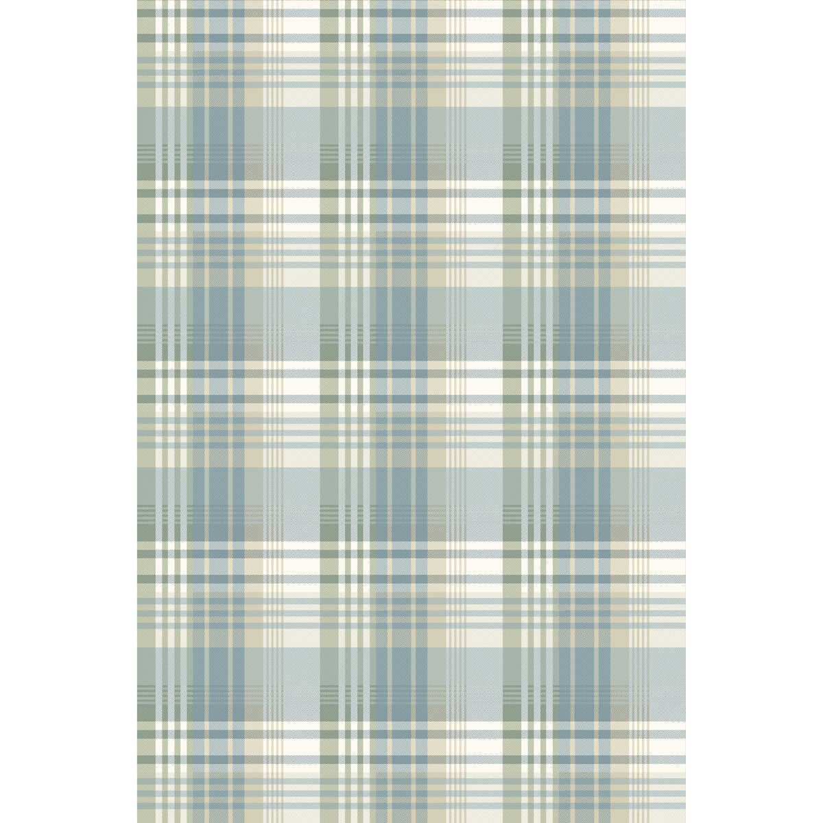 Mulberry Ancient Tartan - Aqua - MULBERRY Papel pintado