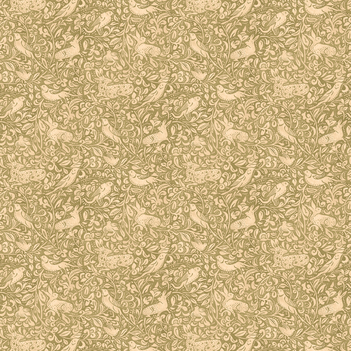 Hedgerow - Moss - FG110.R107.0 - Mulberry Wallpaper