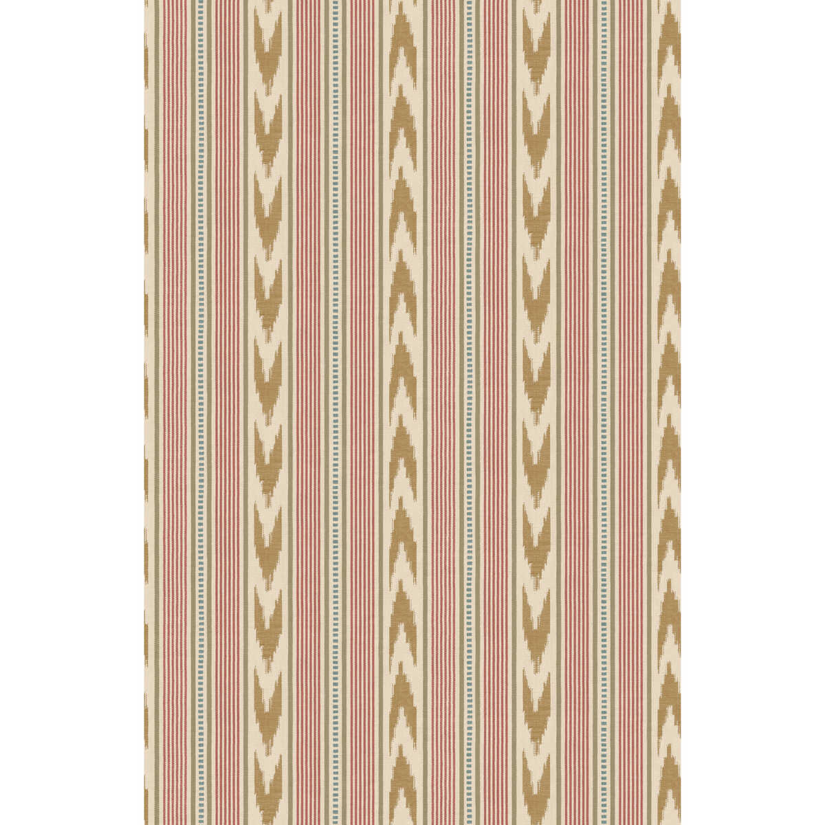 Newport Stripe - Old Red/Sand - MULBERRY Wallpaper