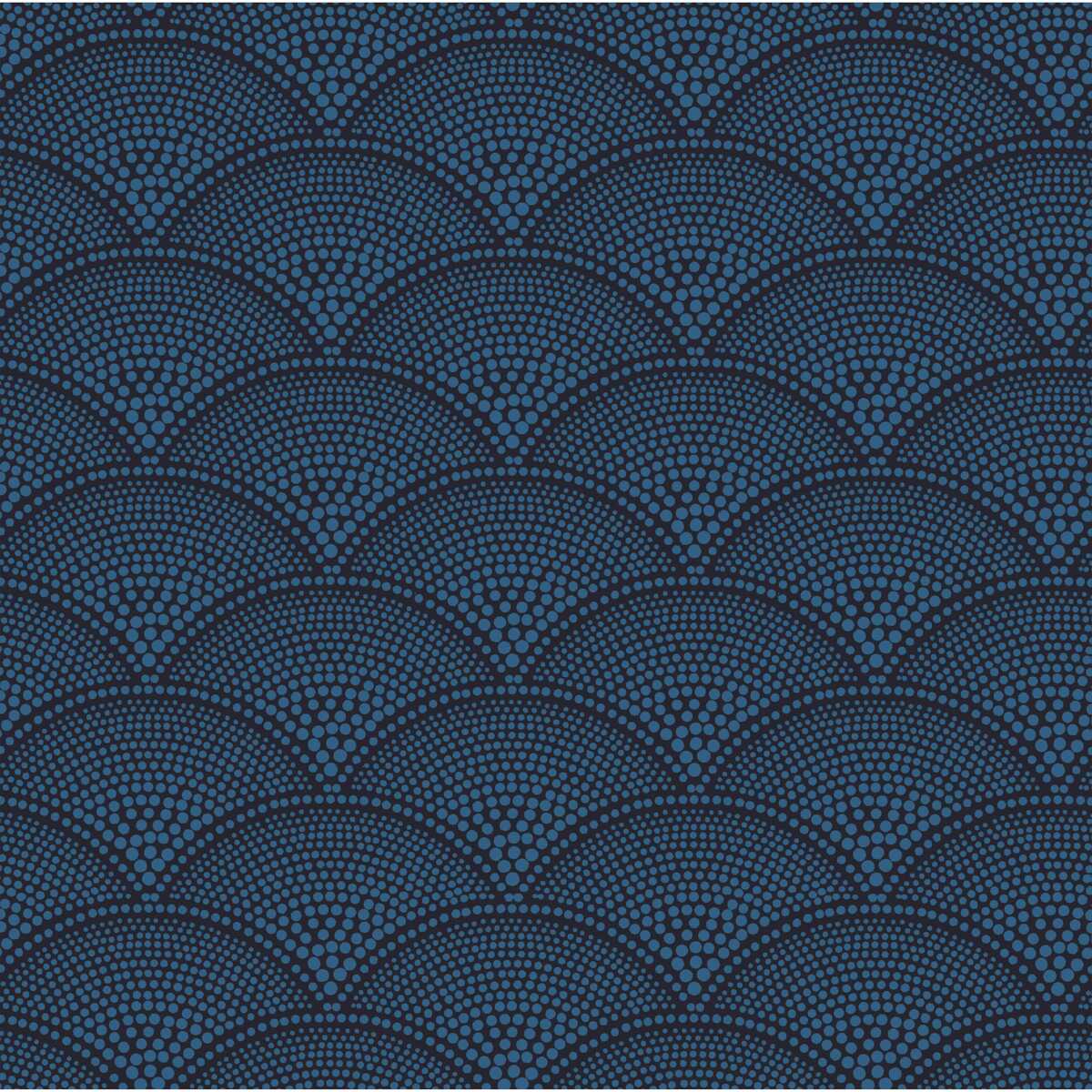Feather Fan Woven - Hyac On Char - COLE & SON Tela