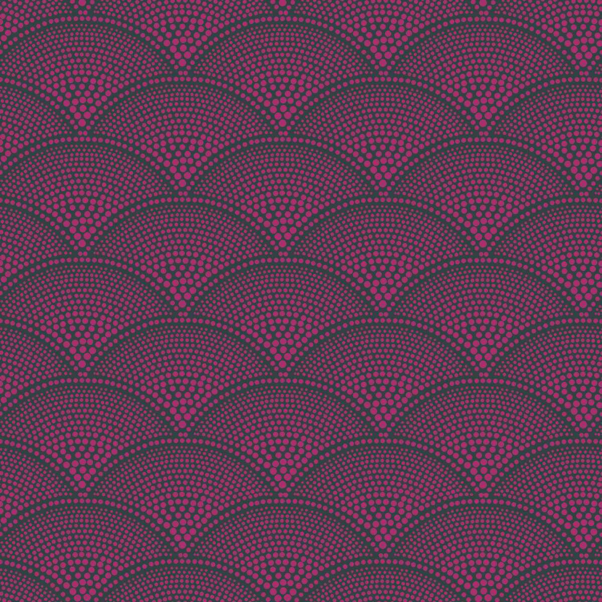 Feather Fan Woven - Magnt Char - COLE & SON Tela