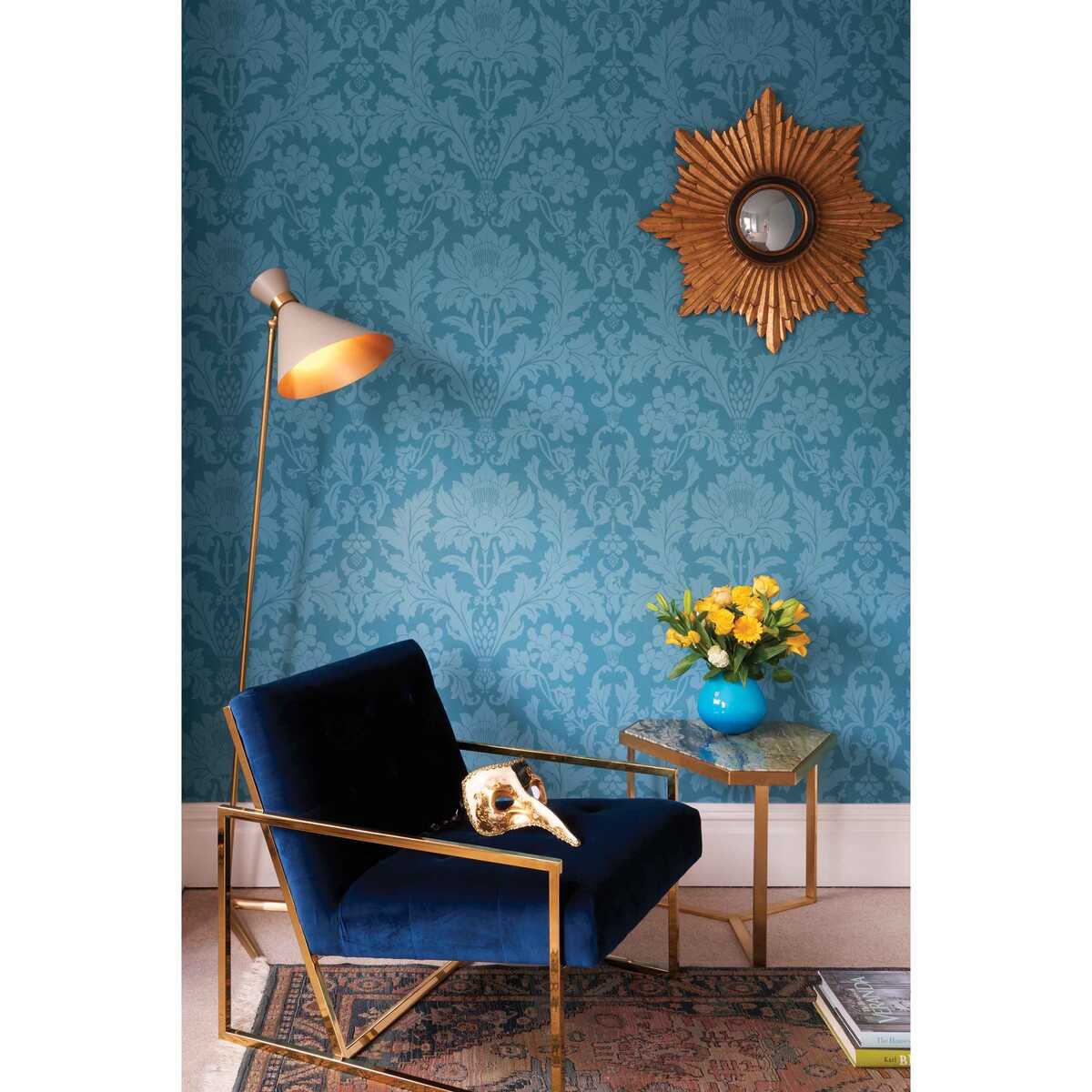 Fonteyn - Teal - COLE & SON Wallpaper