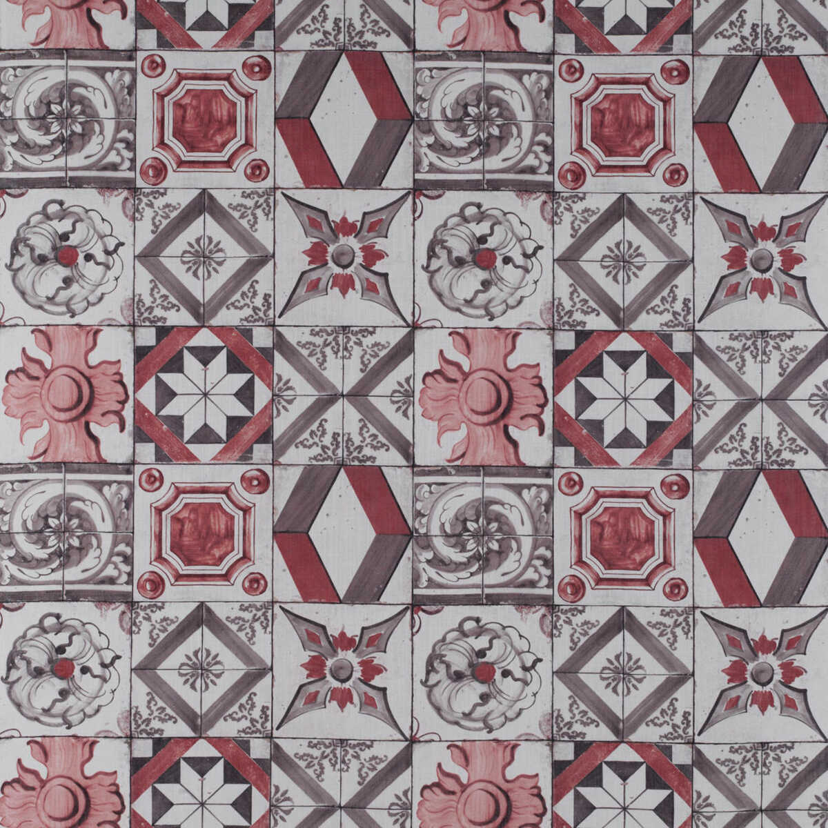 Trastevere - Rojo/Marron - GASTON Y DANIELA Fabric