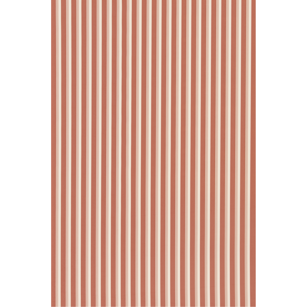 George & Minnie Ribbon Stripe - Terracotta - George & Minnie Fabric