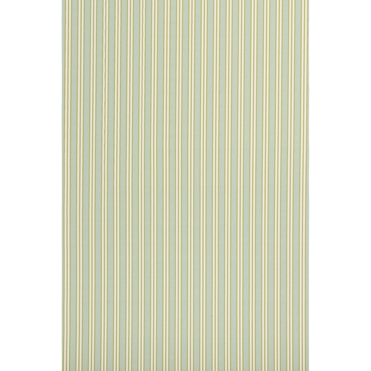George & Minnie Loom Stripe - Grass/Aqua - George & Minnie Fabric