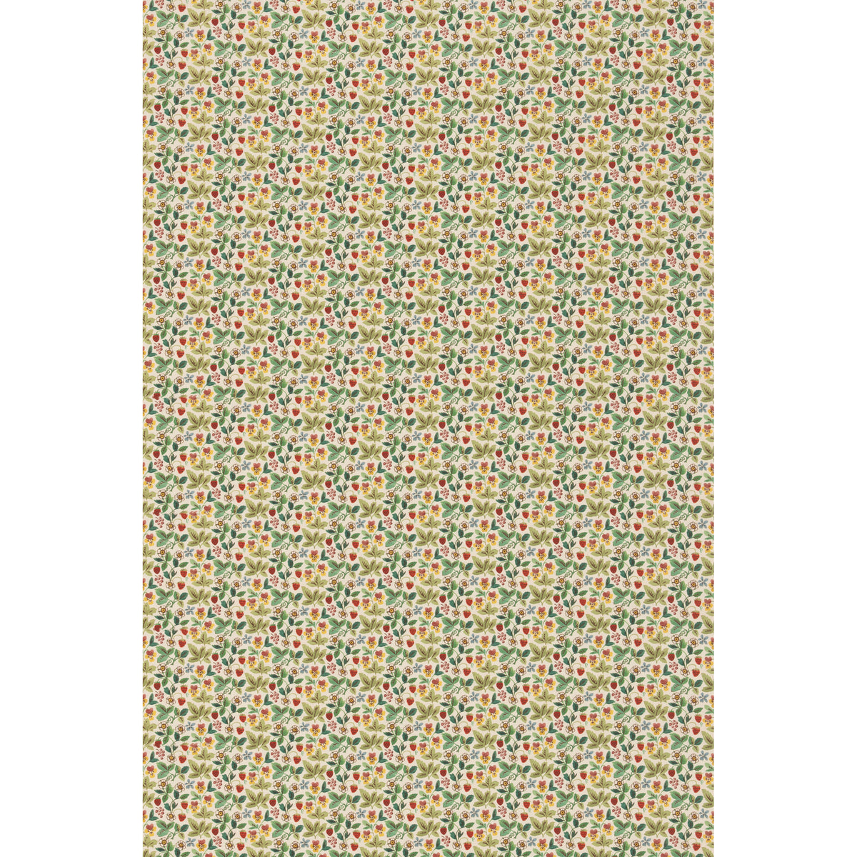 George & Minnie Strawberry Tea - Emerald - George & Minnie Fabric