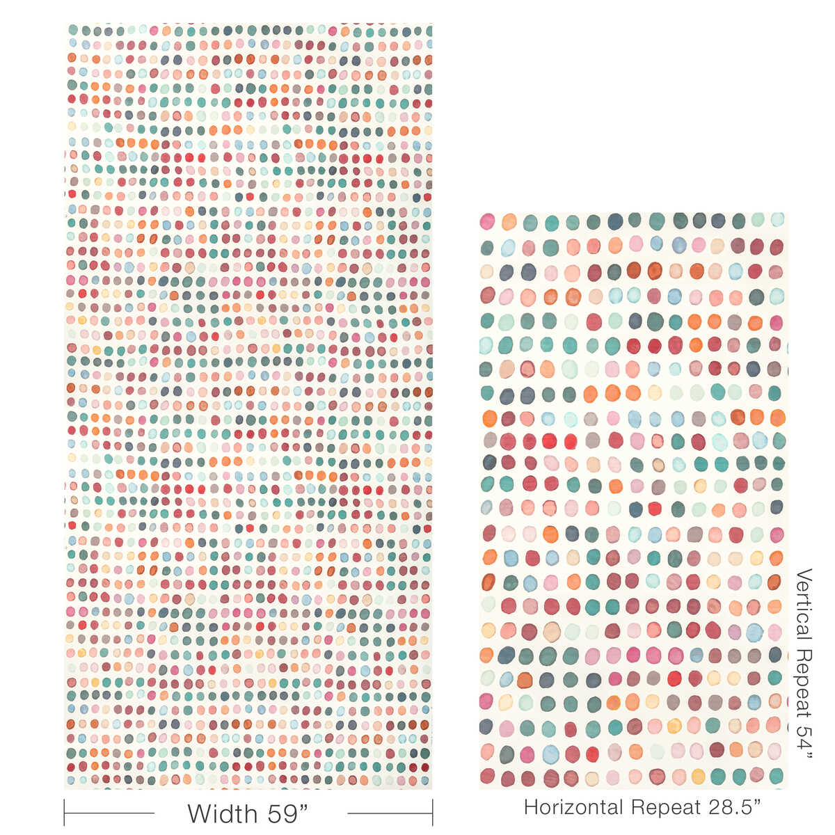 Twister Print - Petal/Teal - LEE JOFA MODERN Fabric