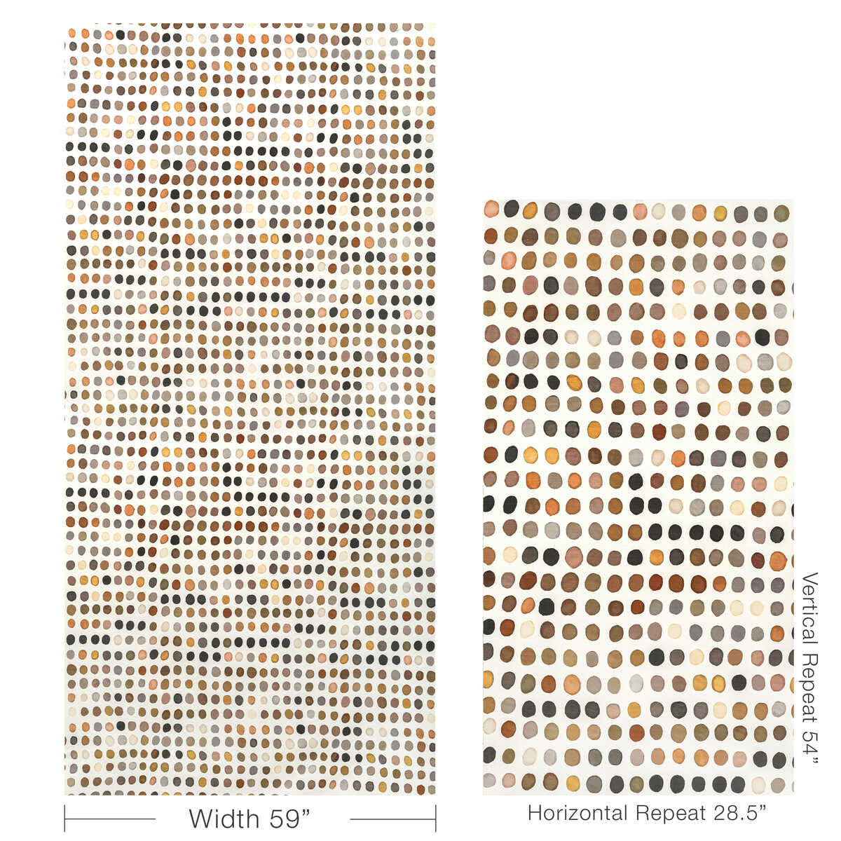 Twister Print - Tobacco/Noir - LEE JOFA MODERN Fabric