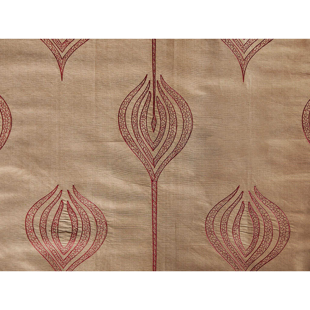 Tulip Embroidery - Rust - LEE JOFA MODERN Fabric