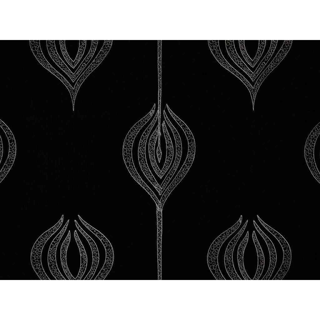 Gwf29288160 Tulip Embroidery Black Lee Jofa Modern Fabric - LEE JOFA MODERN Fabric