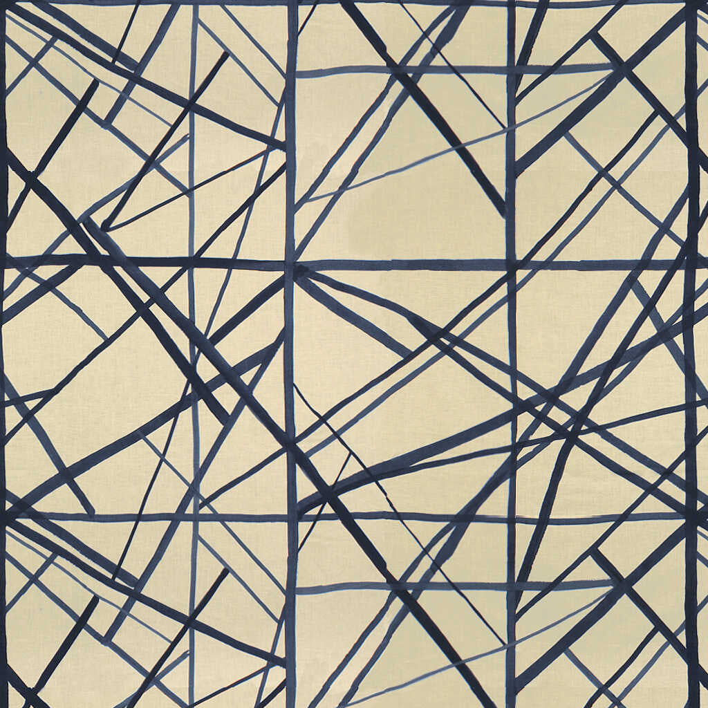 Channels - Periwinkle/Oat - LEE JOFA MODERN Fabric