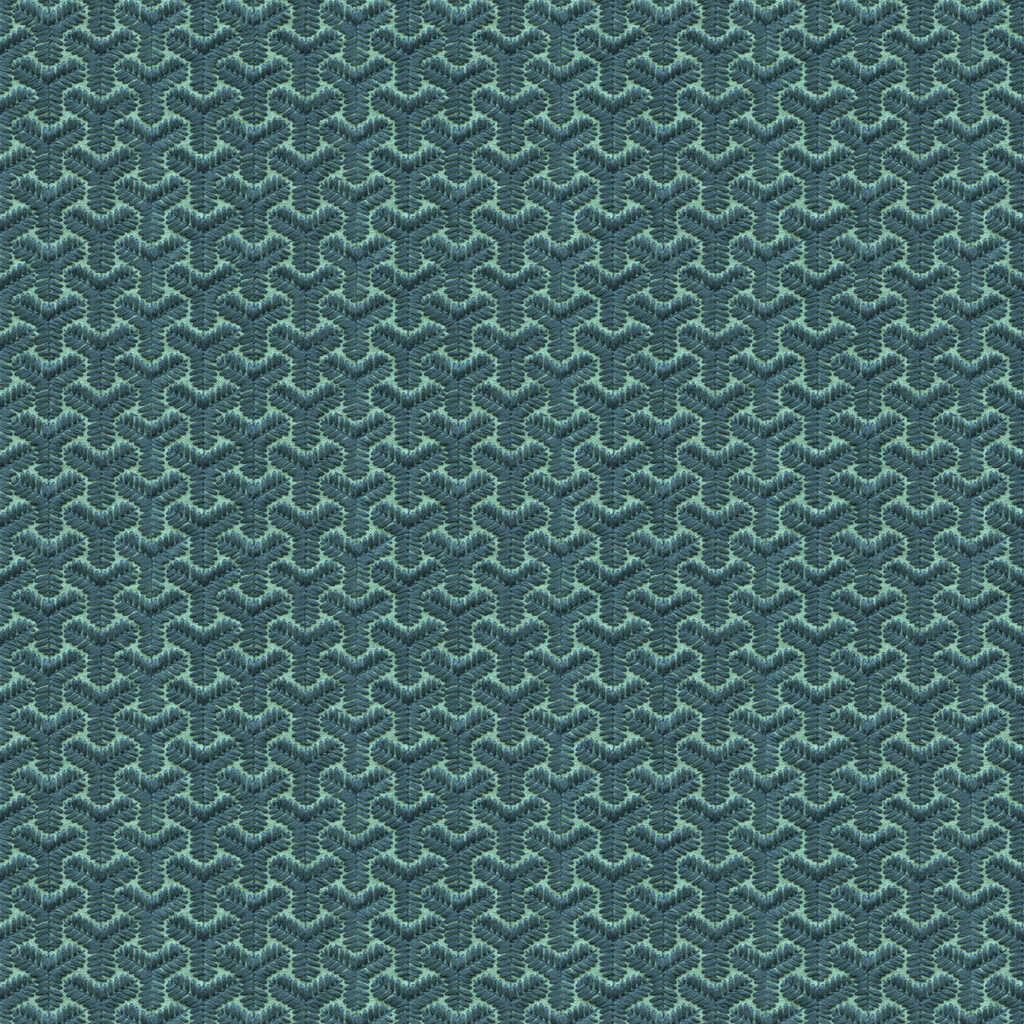 Chengtudoor Emb - Blue/Aqua - LEE JOFA MODERN Fabric