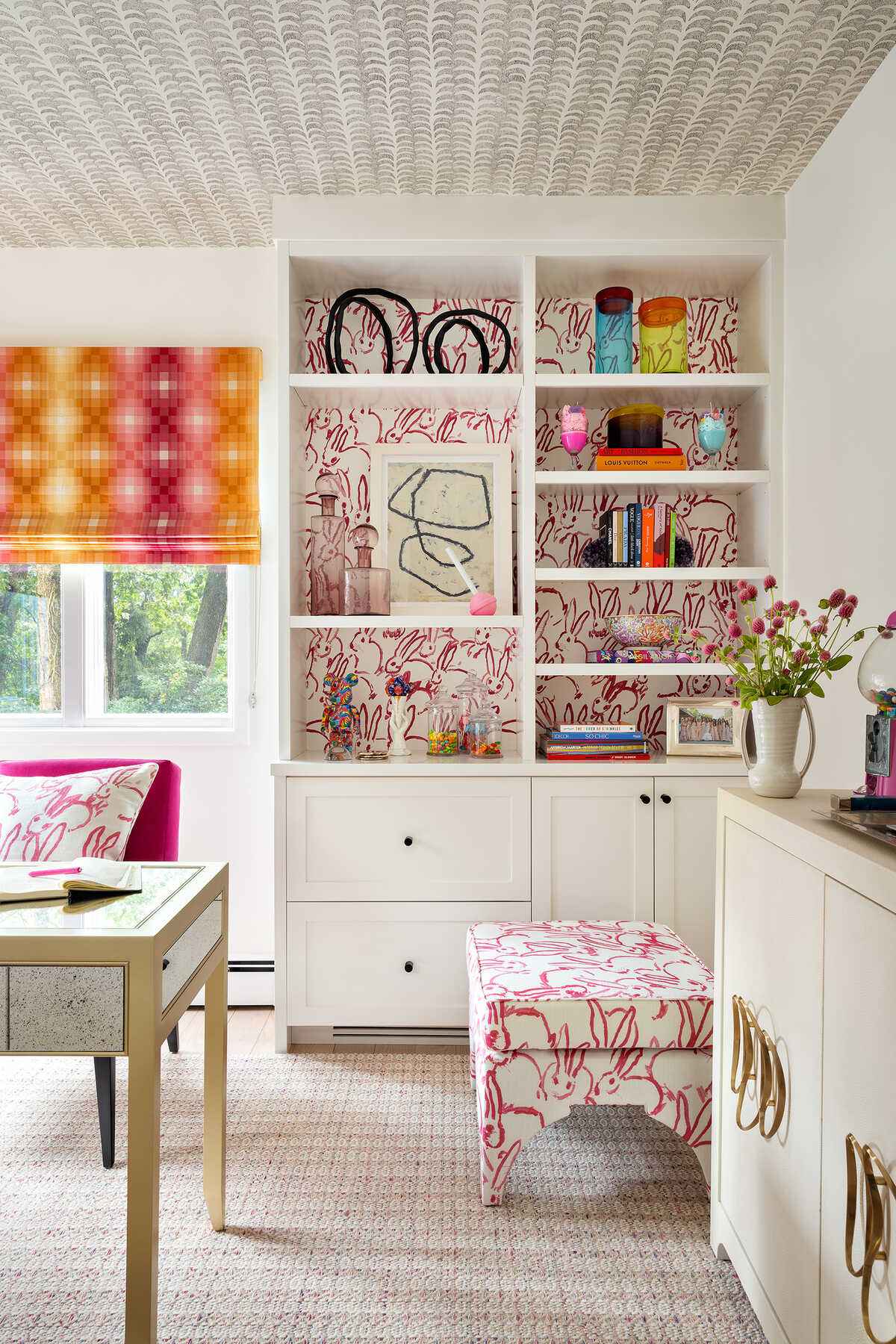 Gwf352370 Hutch Print Pink Lee Jofa Modern Fabric - LEE JOFA MODERN Fabric