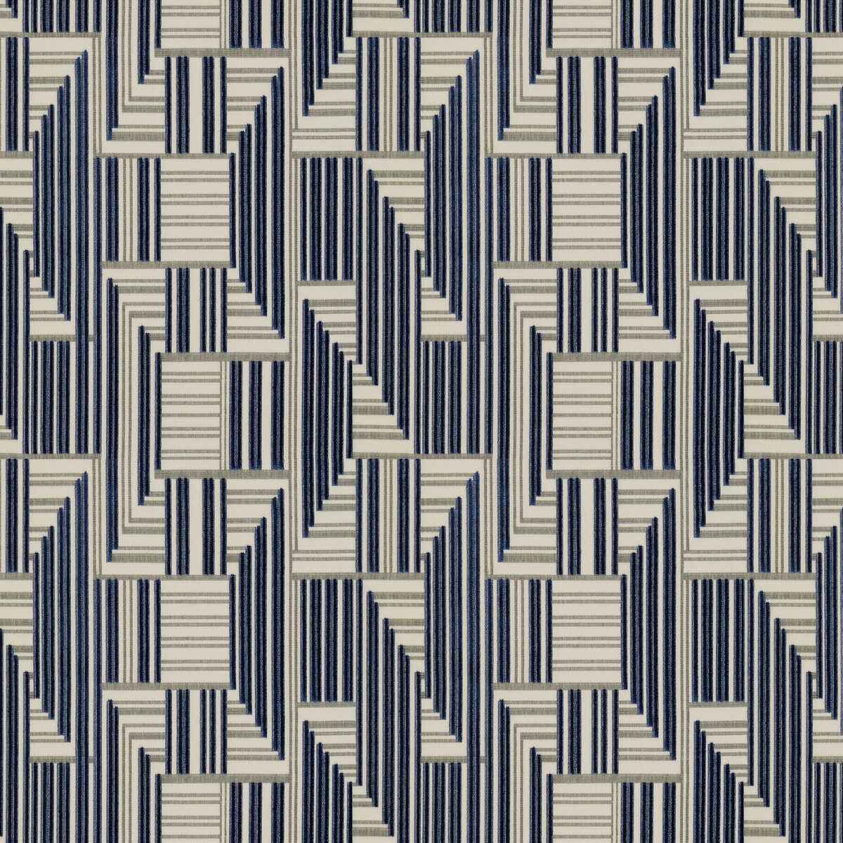 Gwf371011500 Cuboid Velvet Navy Grey Lee Jofa Modern Fabric - LEE JOFA MODERN Fabric