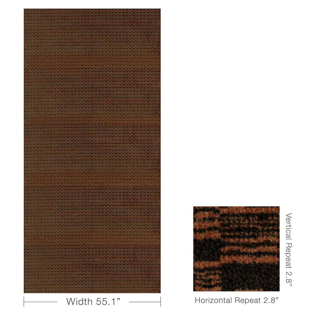 Lure - Charcoal/Clay - LEE JOFA MODERN Fabric