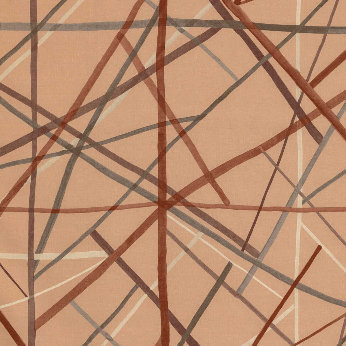 Simpatico Print - Faded Terracotta - LEE JOFA MODERN Fabric