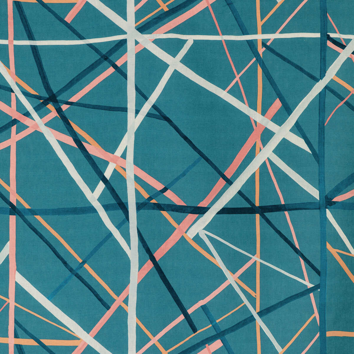 Simpatico Print - Teal - LEE JOFA MODERN Fabric