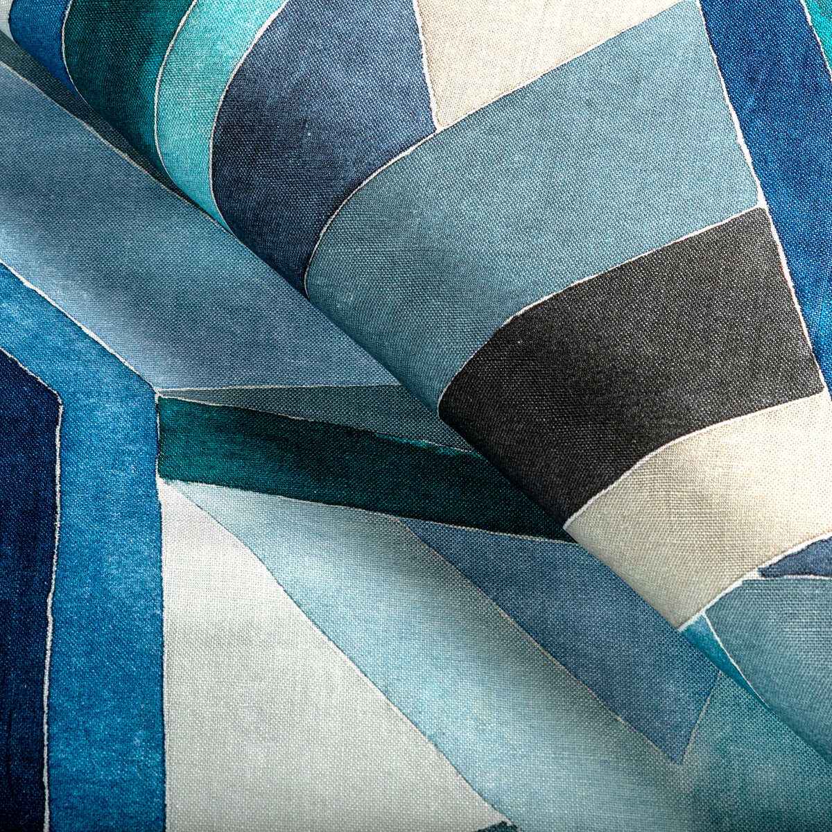 Gwf37723550 Roulade Print Navy Teal Lee Jofa Modern Fabric - LEE JOFA MODERN Fabric