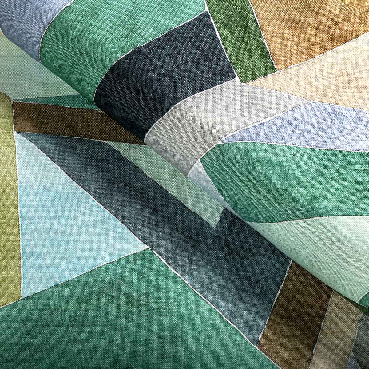 Gwf37726300 Roulade Print Juniper Buff Lee Jofa Modern Fabric - LEE JOFA MODERN Fabric