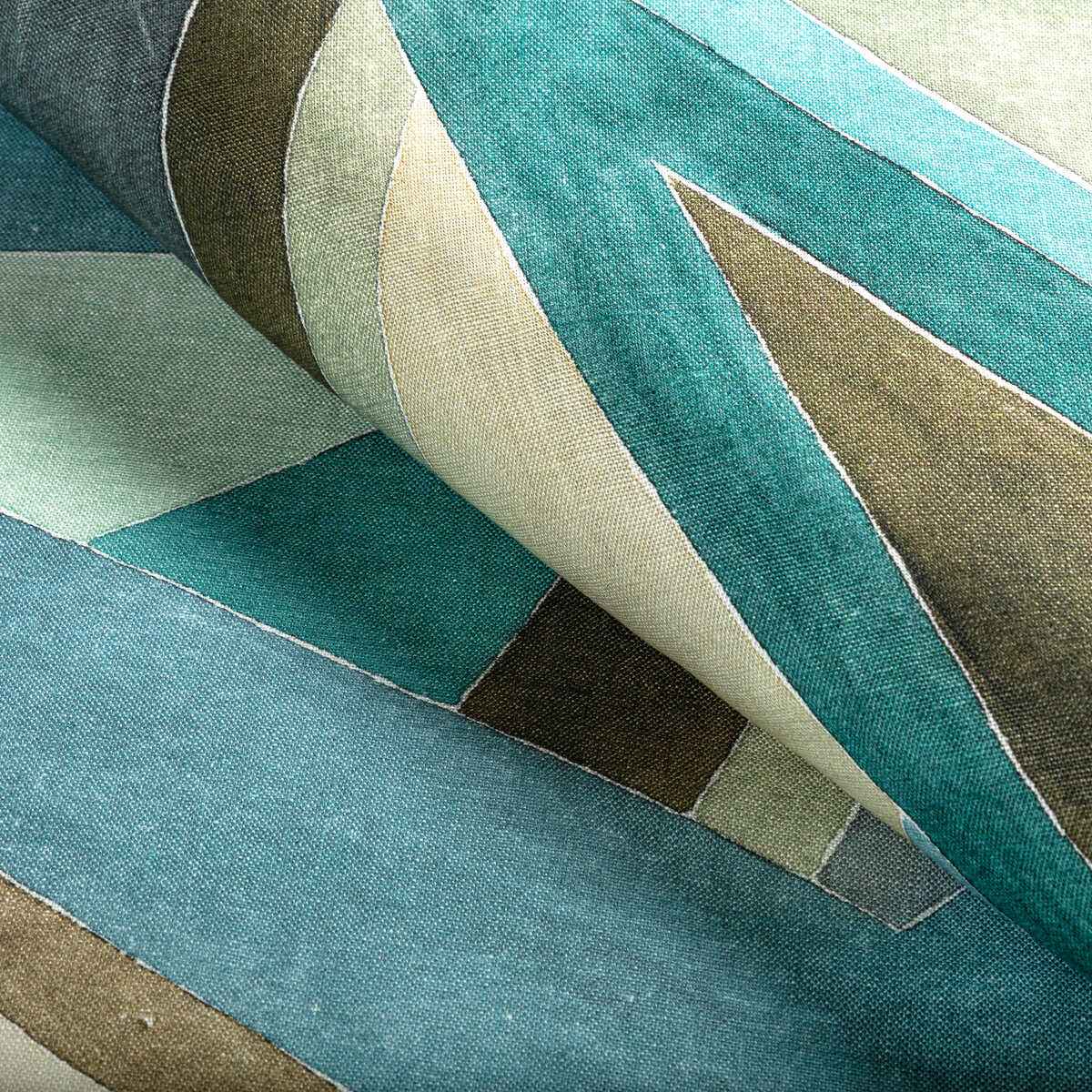Gwf37726350 Roulade Print Aqua Dune Lee Jofa Modern Fabric - LEE JOFA MODERN Fabric