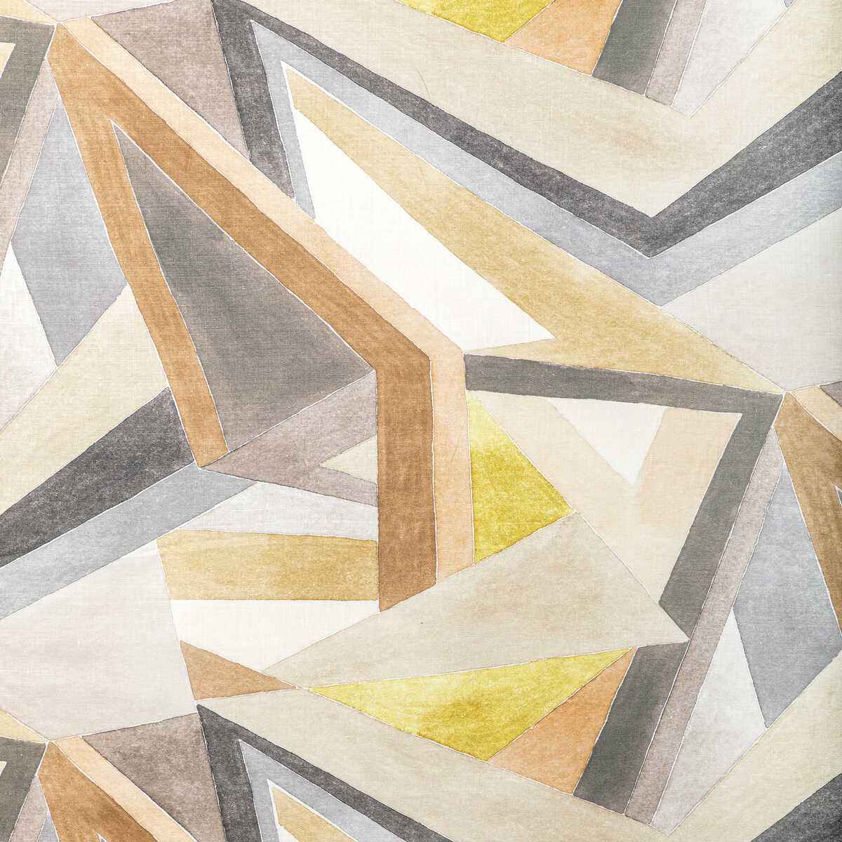 Gwf37726400 Roulade Print Citron Stone Lee Jofa Modern Fabric