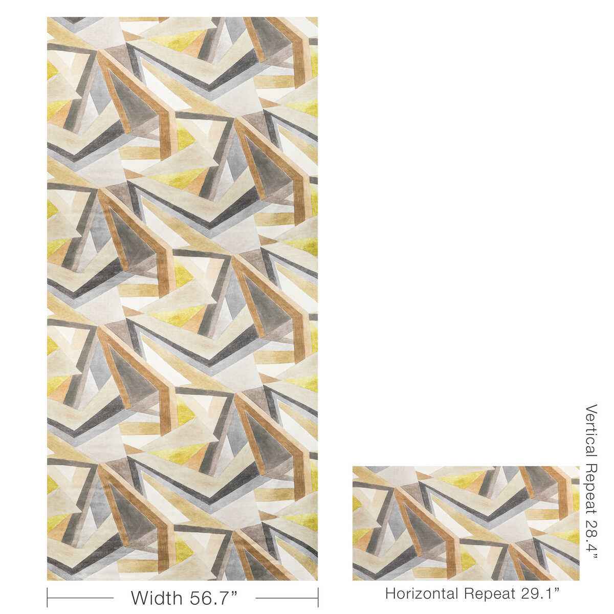 Gwf37726400 Roulade Print Citron Stone Lee Jofa Modern Fabric - LEE JOFA MODERN Fabric