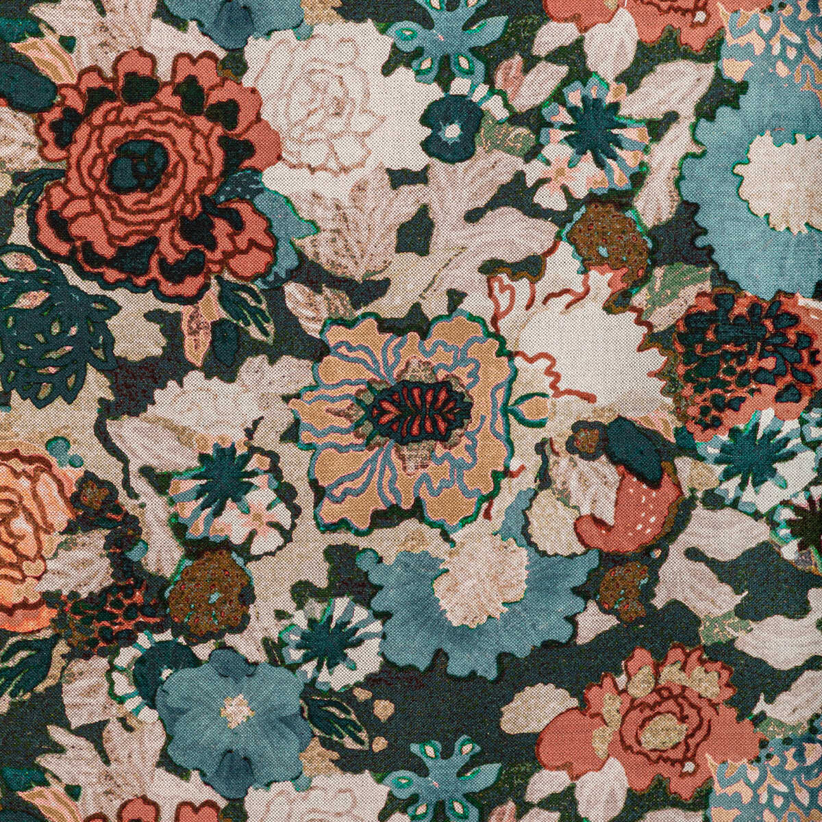 Arioso Print - Sea/Spice - LEE JOFA MODERN Fabric