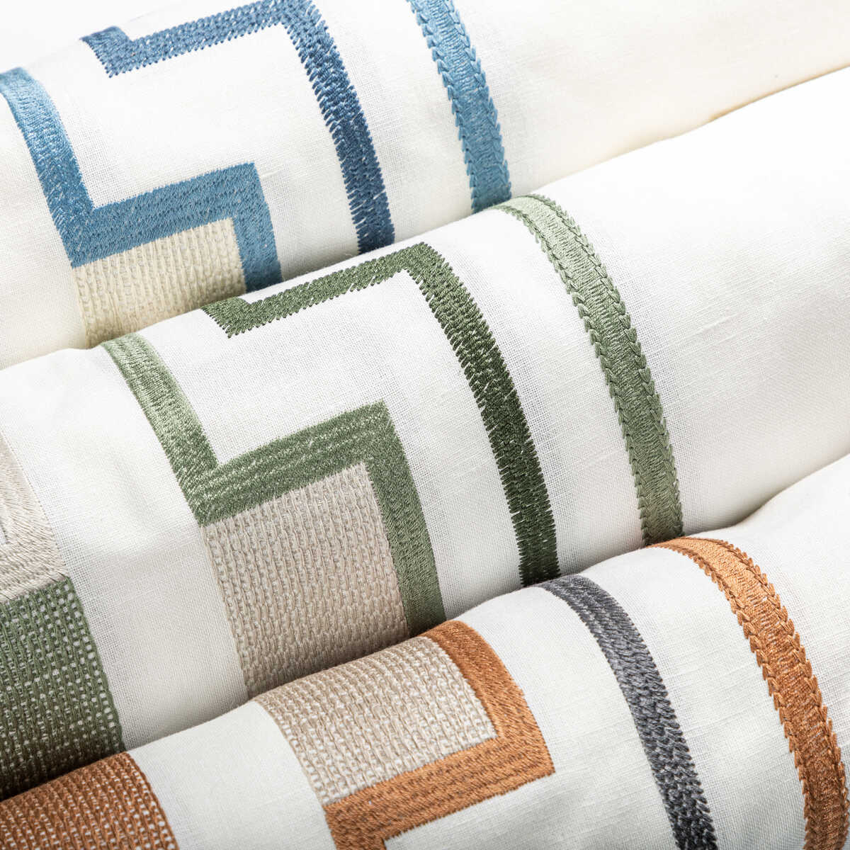 Tritone Embroidery - Copper - LEE JOFA MODERN Fabric