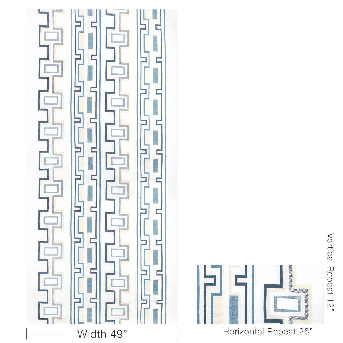 Gwf3779500 Tritone Embroidery Navy Lee Jofa Modern Fabric - LEE JOFA MODERN Fabric