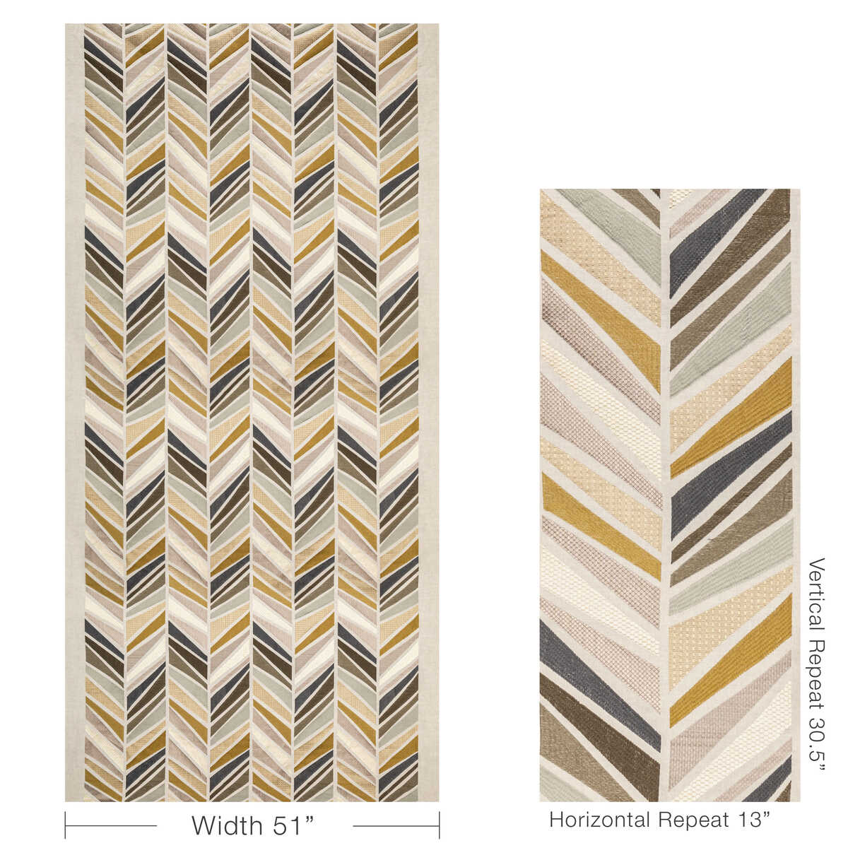 Tala Embroidery - Pebble - LEE JOFA MODERN Fabric