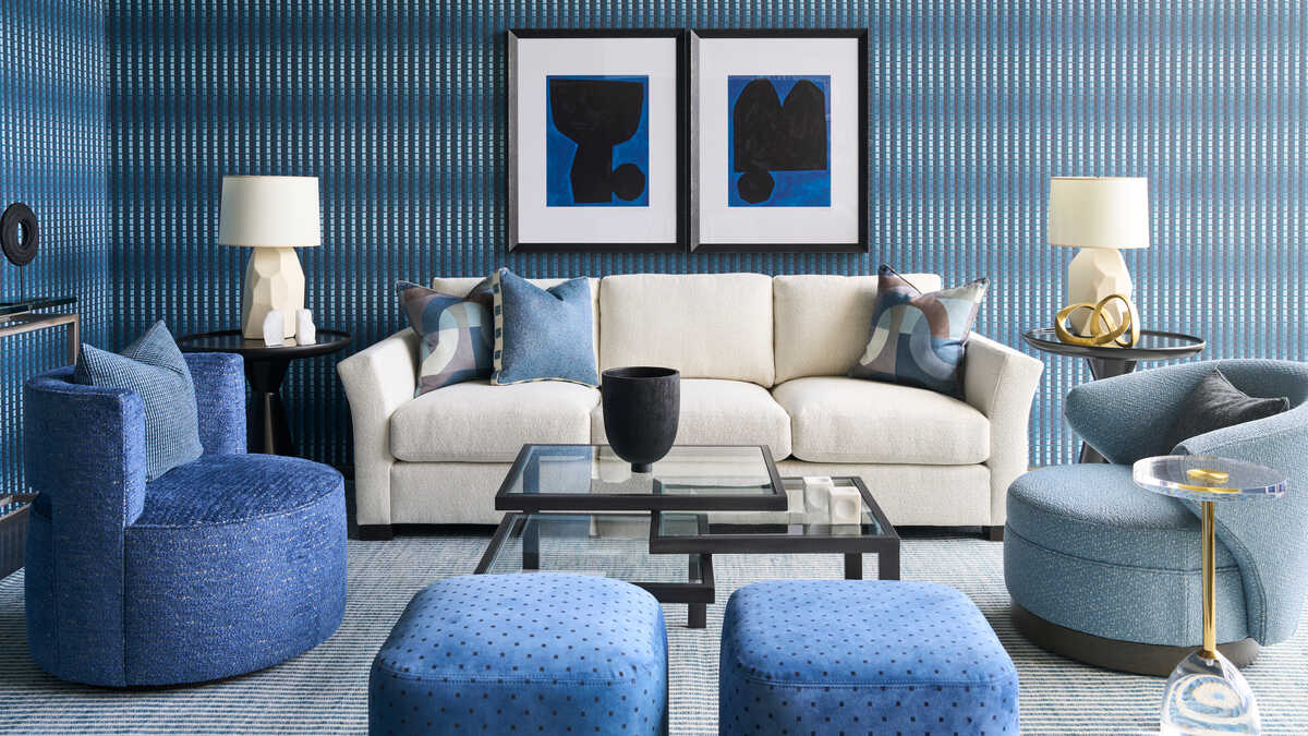 Colonnade - Indigo - LEE JOFA MODERN Fabric